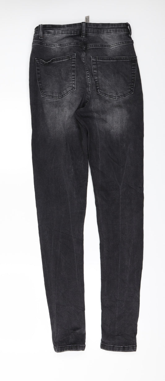 Denim & Co. Womens Black Denim Skinny Jeans Size 10 L31 in