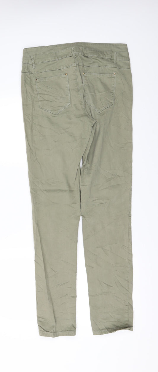 Mexx Womens Green Denim Straight Jeans Size 28 in L30 in