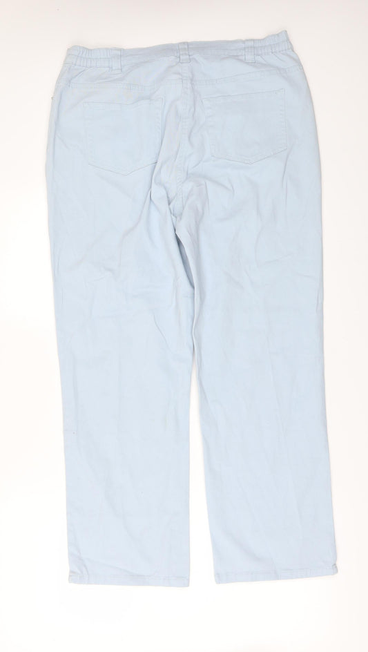 Damart Womens Blue Straight Jeans Size 36 in L29 in