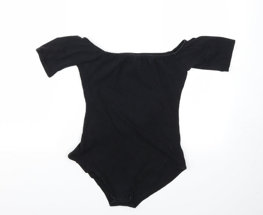 Missguided Womens Black   Bodysuit One-Piece Size 4