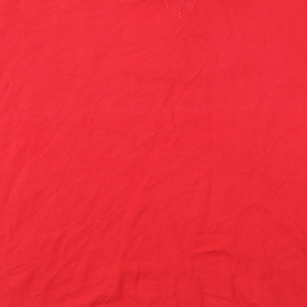 COTTON CLASSICS Mens Red Polo Size L