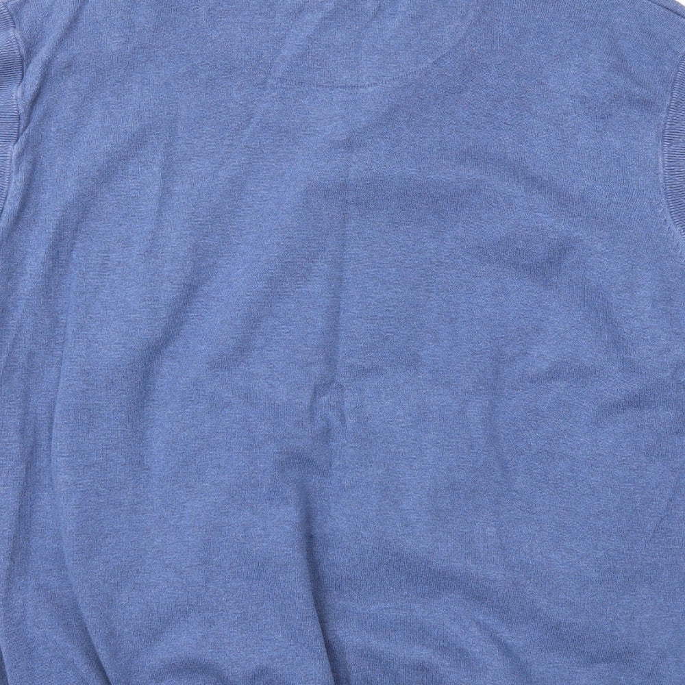 Lincoln Mens Blue Check T-Shirt Size 2XL