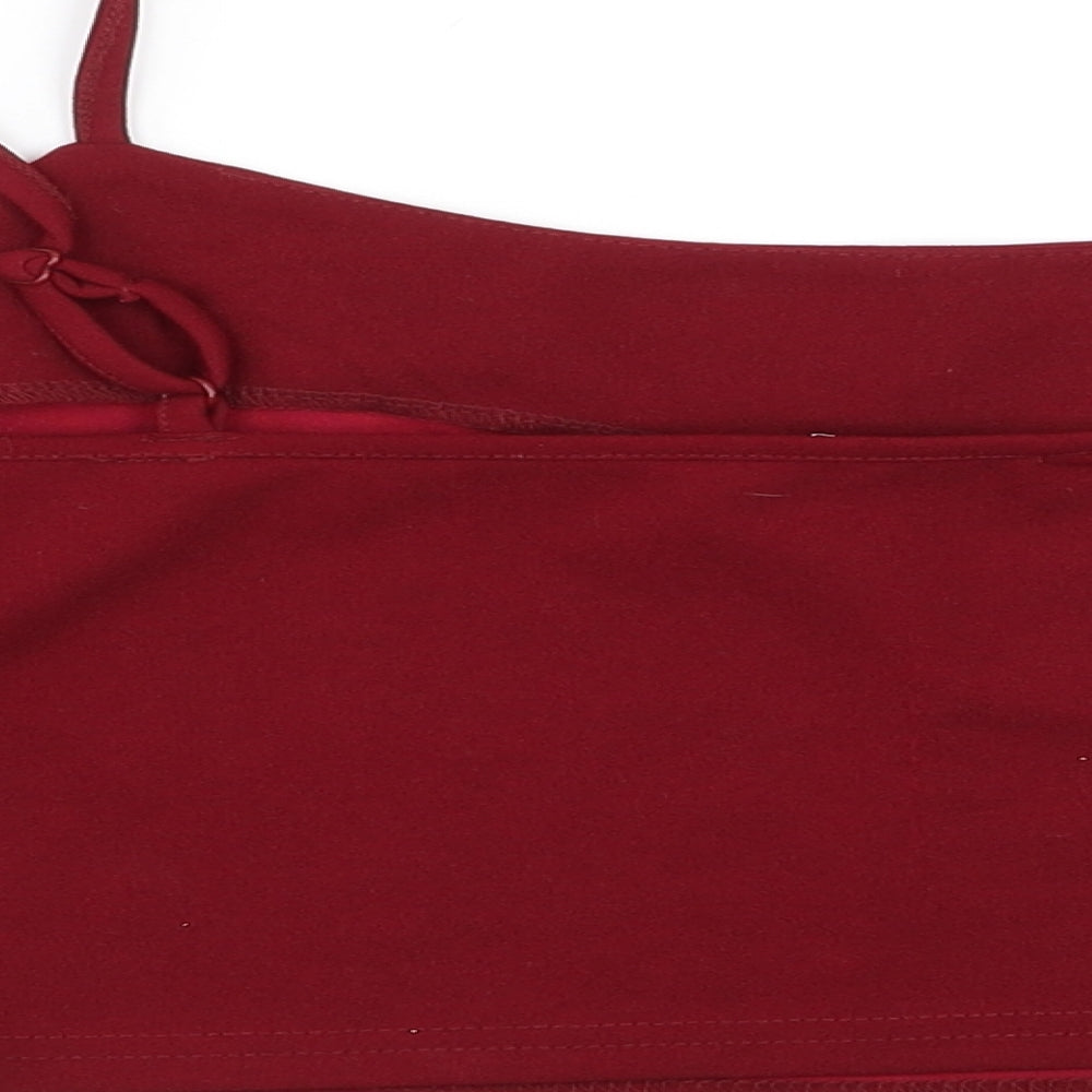 SheIn Womens Red Camisole Tank Size 14 - crop