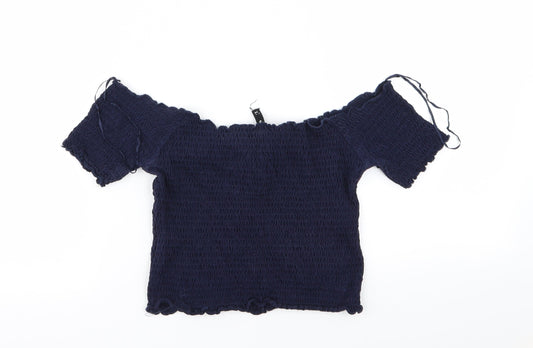 Womens UK Size M sinsay Blue Basic T-Shirt