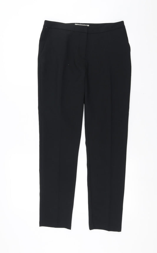 Womens UK Size 10 ASOS Regular Fit Black Trousers