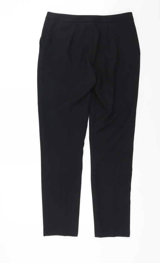 Womens UK Size 10 ASOS Regular Fit Black Trousers