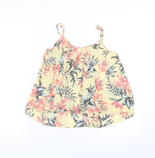 Womens UK Size 4 H&M Yellow Camisole Blouse
