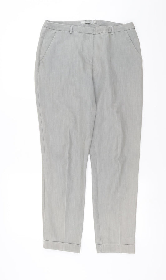 Womens UK Size 10 ASOS Regular Fit Grey Trousers