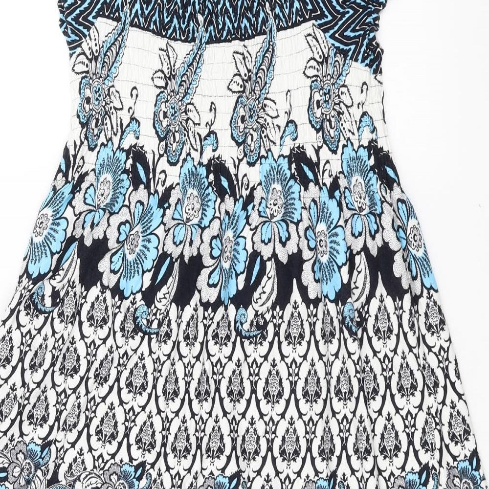 Womens UK Size M Yessica Blue Basic Blouse