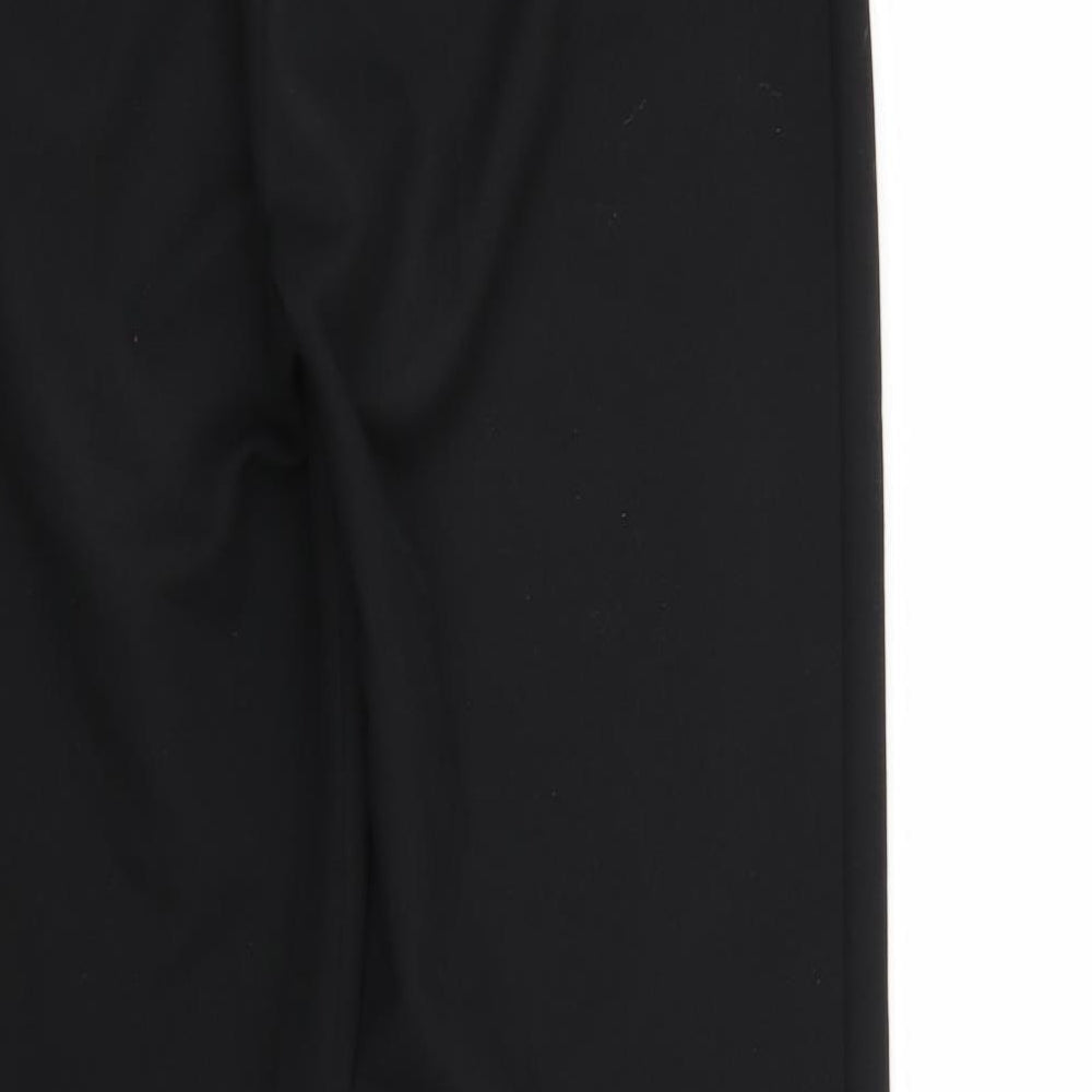 Womens UK Size 10 Preworn Regular Fit Dress Pants Black Trousers