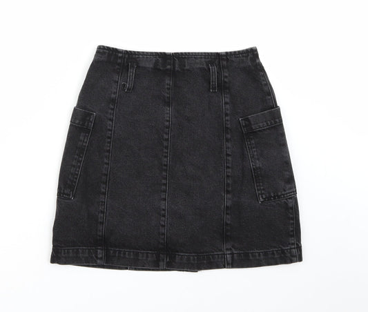 Womens UK Size 28 in Topshop A-Line Denim Skirt