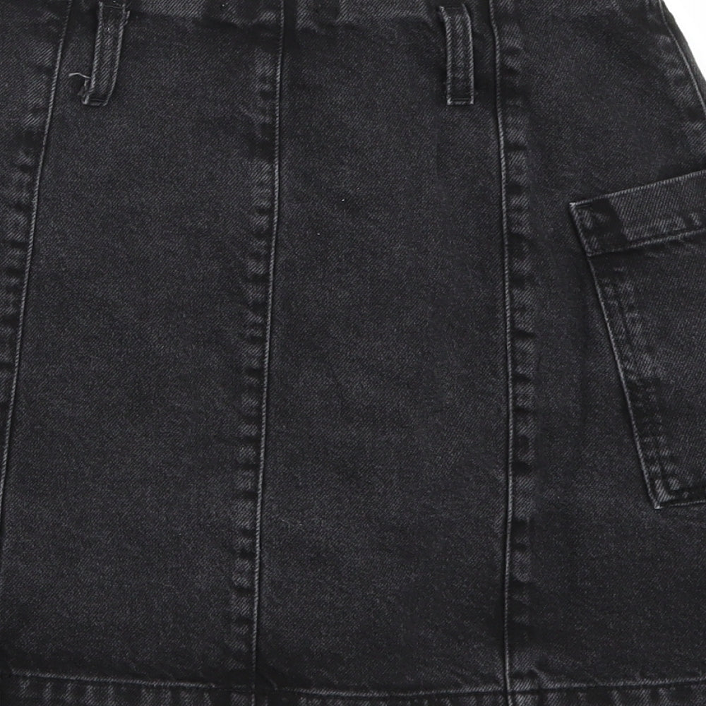 Womens UK Size 28 in Topshop A-Line Denim Skirt