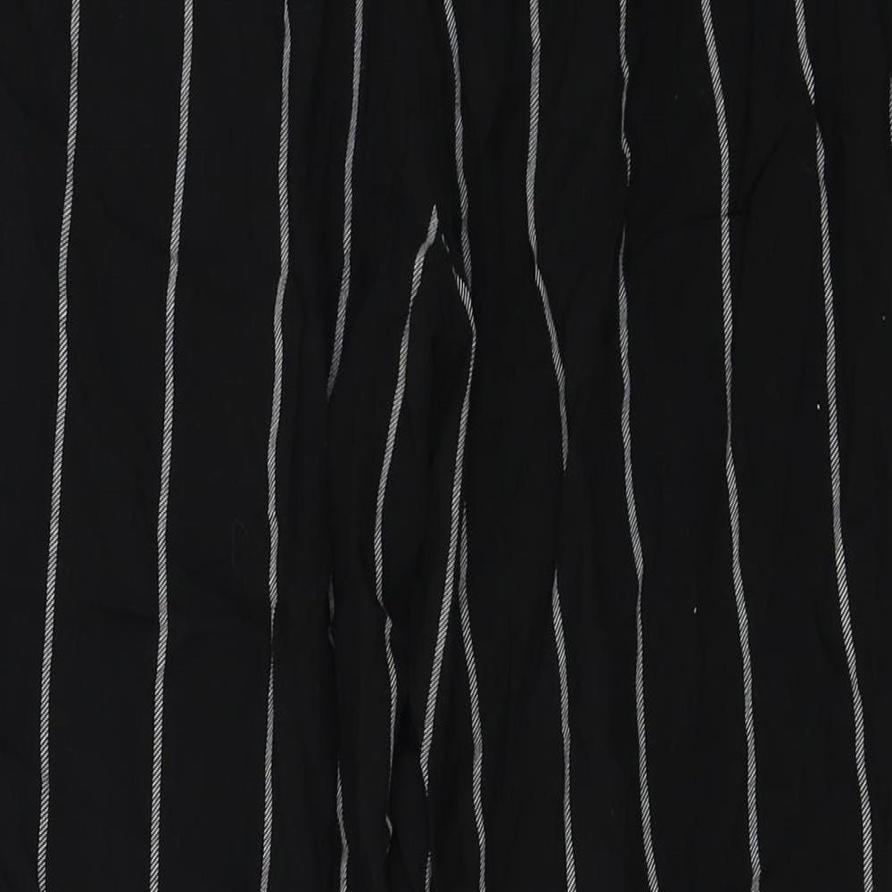 Womens UK Size 8 PRETTYLITTLETHING Regular Fit Black Trousers