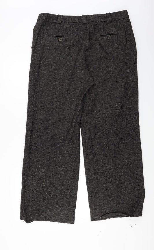 Womens UK Size 16 NEXT Regular Fit Brown Trousers