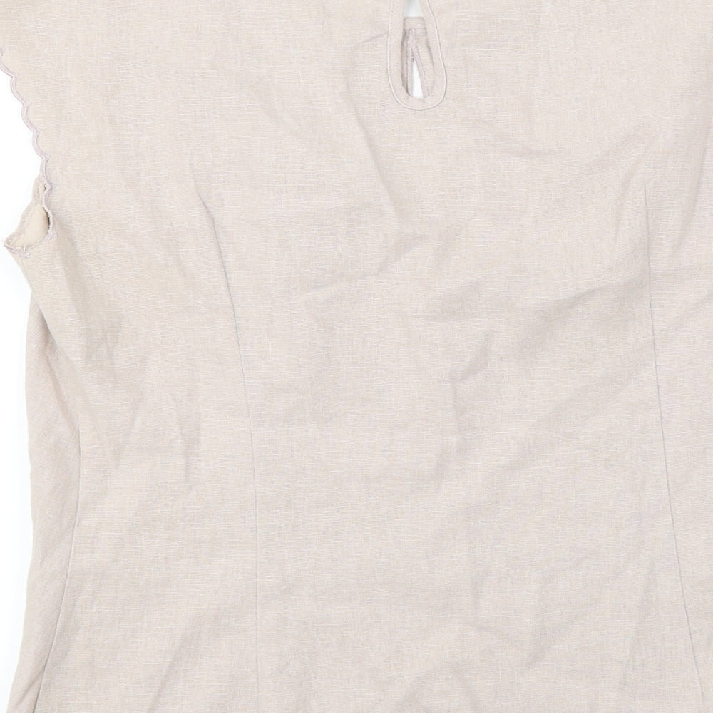 Womens UK Size 10 NEXT Purple Basic Blouse