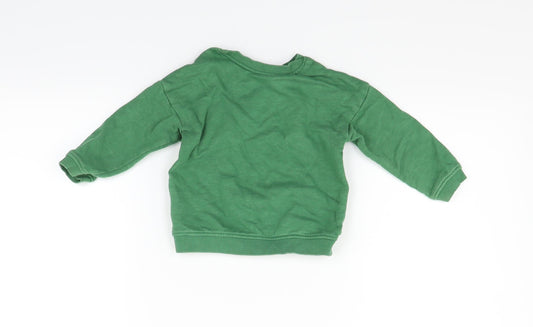 H&M Boys Gold Pullover Jumper Size 12-18 Months