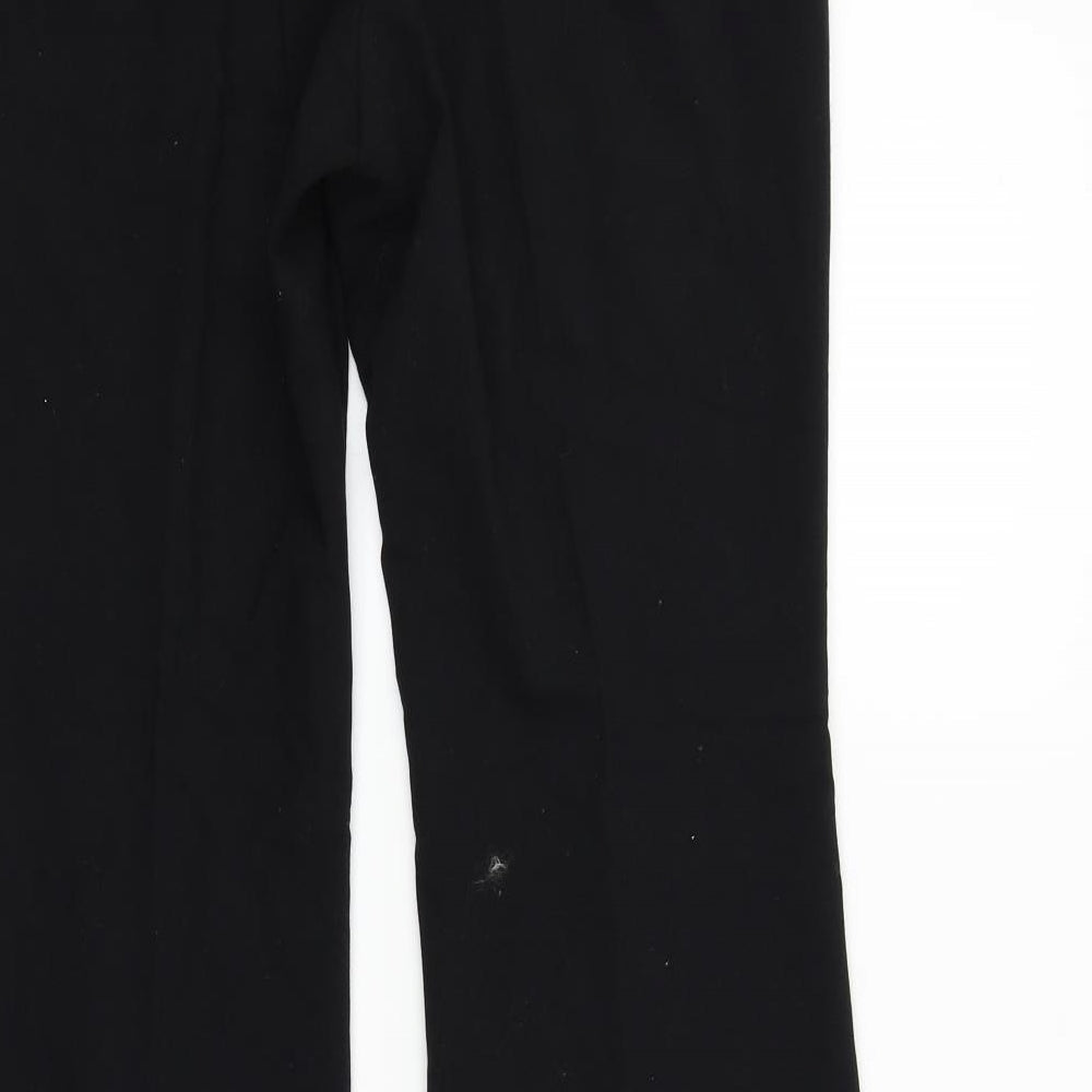 Womens UK Size 30 in Marks and Spencer Regular Fit Black Trousers