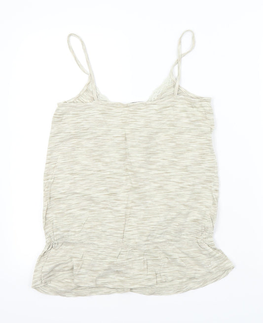 George Womens Beige Basic T-Shirt Size 10 - LACE