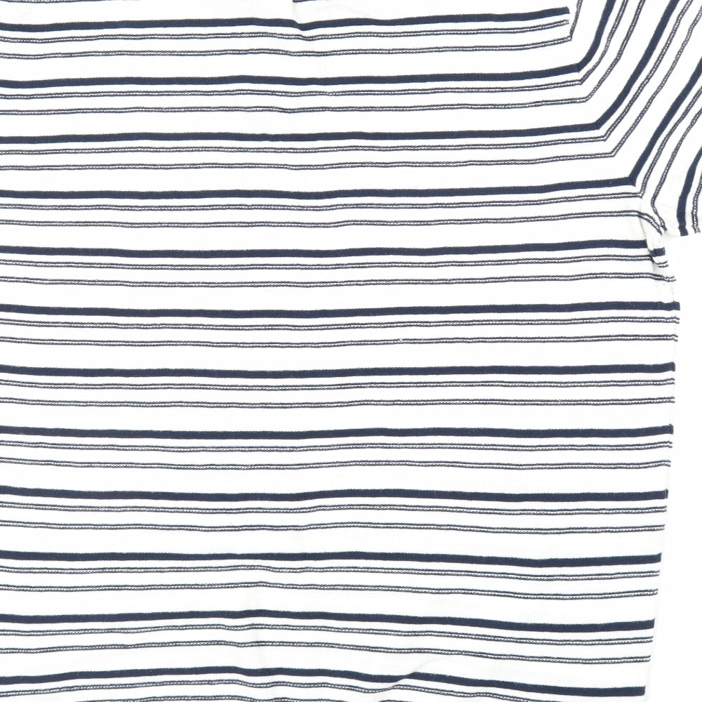 Matalan Mens Blue Striped Pullover Jumper Size L