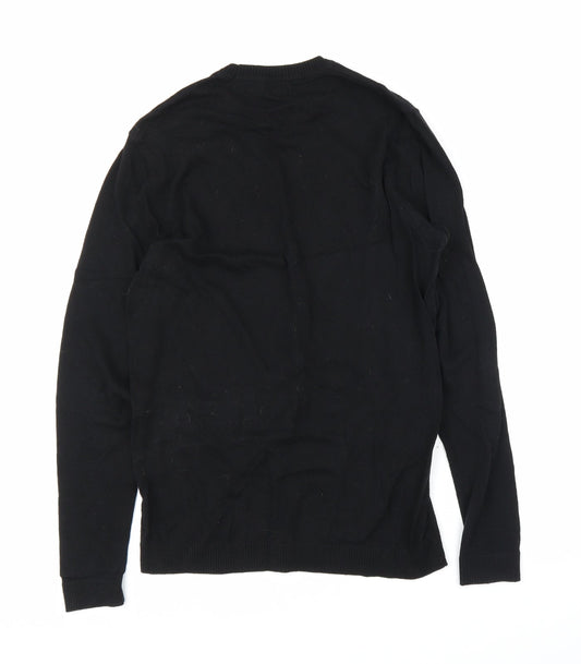 ASOS Mens Black Pullover Jumper Size M