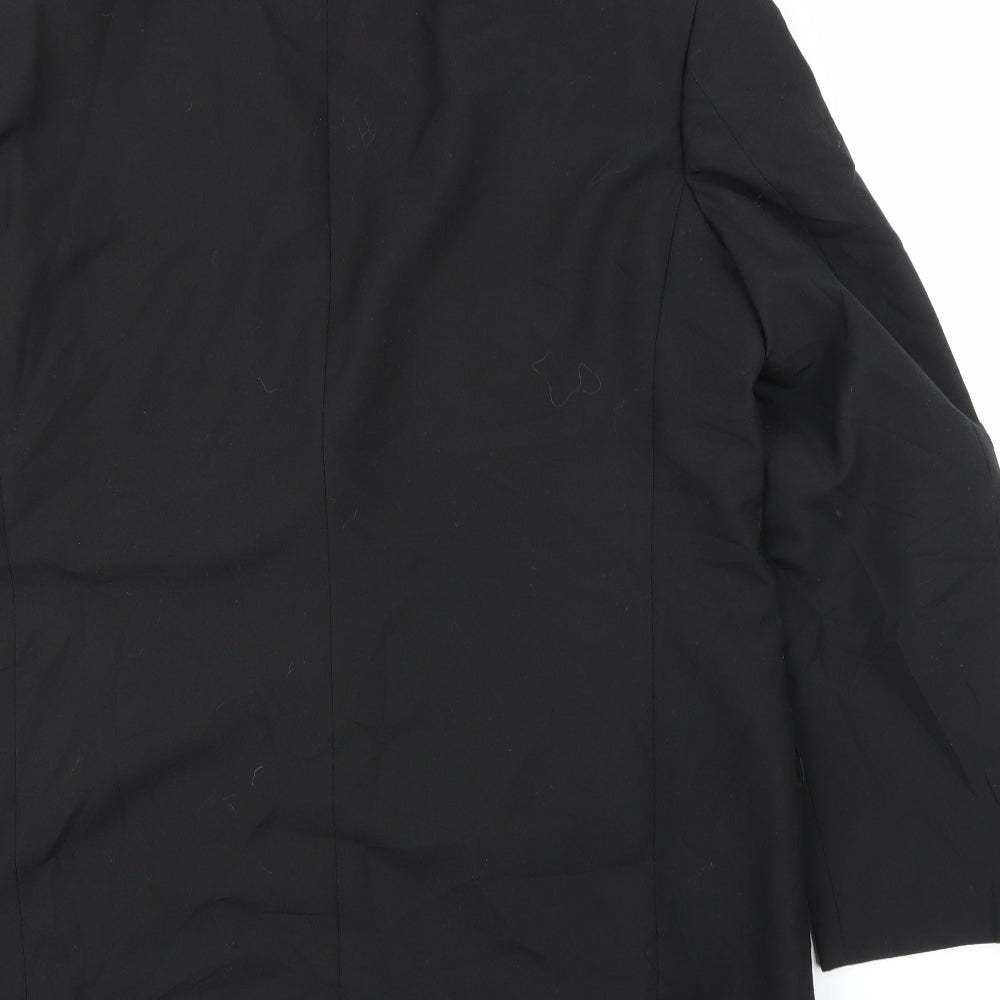Mens UK Size 42 Preworn Regular Black Suit Jacket