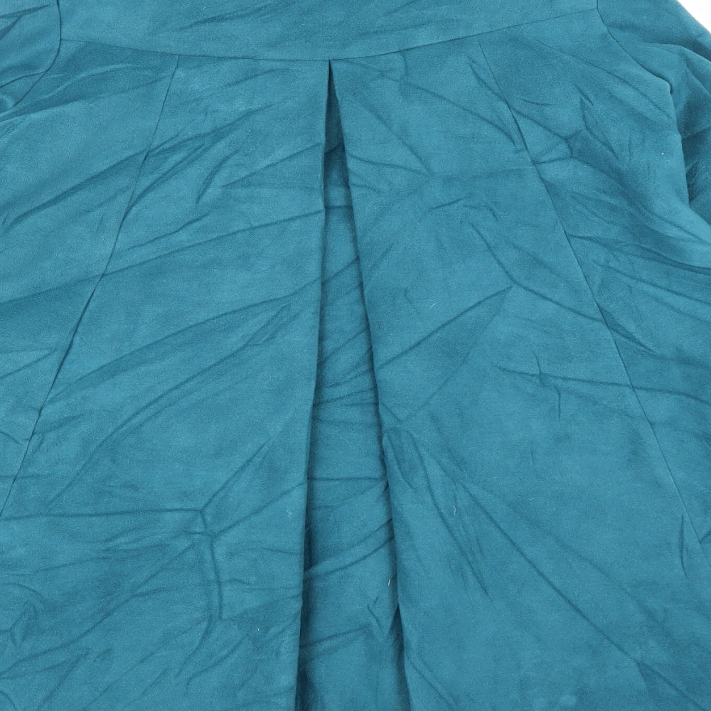 Miss Behave Womens Blue Pea Coat Coat Size 12