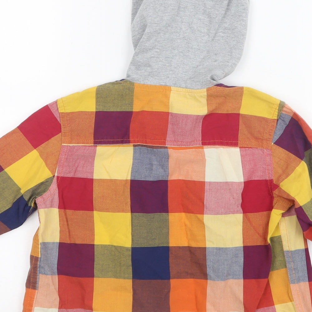 St. George by Duffer Boys Red Check Basic Button-Up Size 5 Years