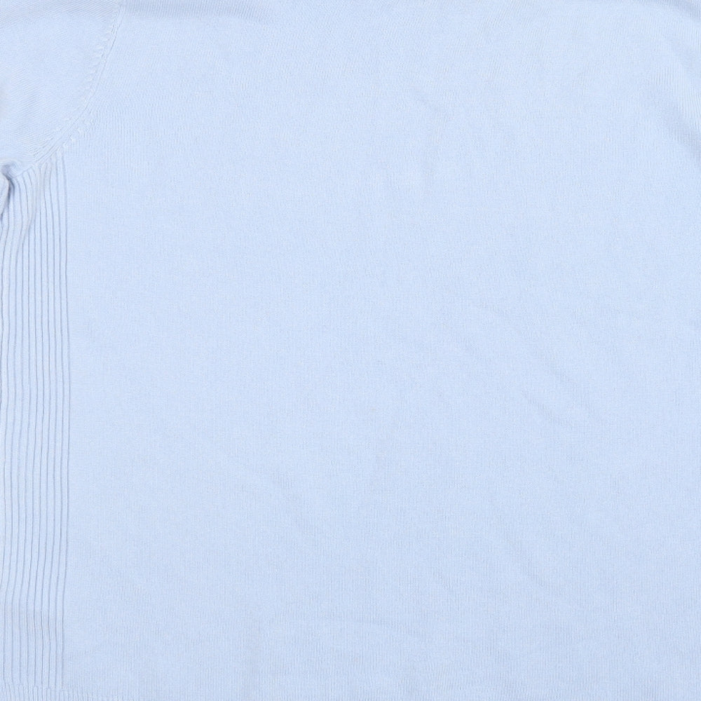 F&F Womens Blue Knit Pullover Jumper Size 12