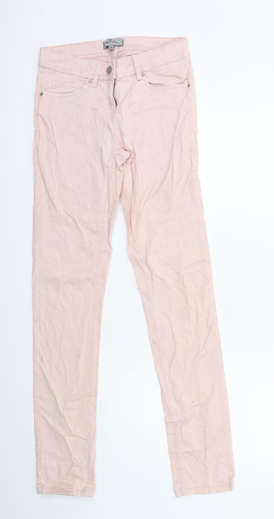 Womens UK Size 8 Blue Motion Regular Fit Skinny Pink Jeans