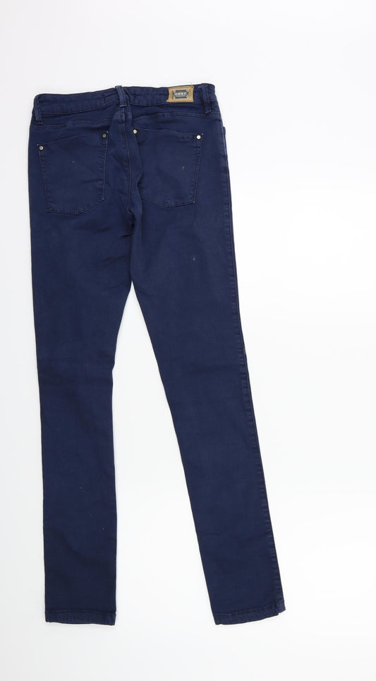 Zara Womens Blue Denim Skinny Jeans Size 6 L28 in