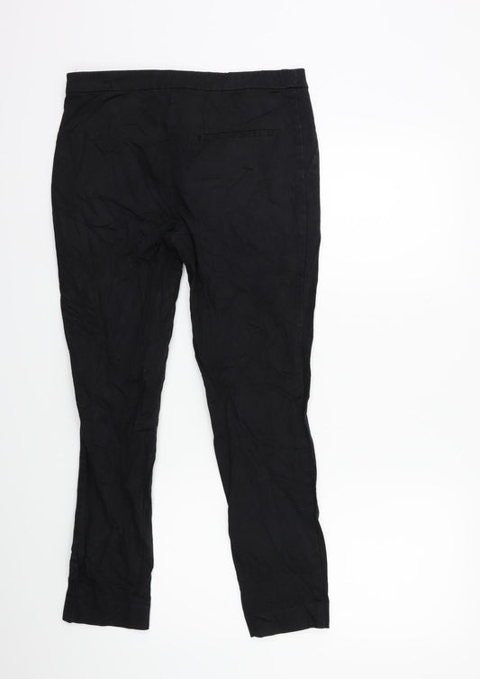 H&M Womens Black Trousers Size 10 L26 in