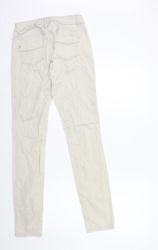 ORSAY Womens Beige Denim Skinny Jeans Size 6 L30 in