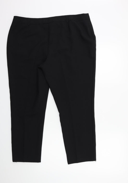 Primark Womens Black Trousers Size 18 L26 in