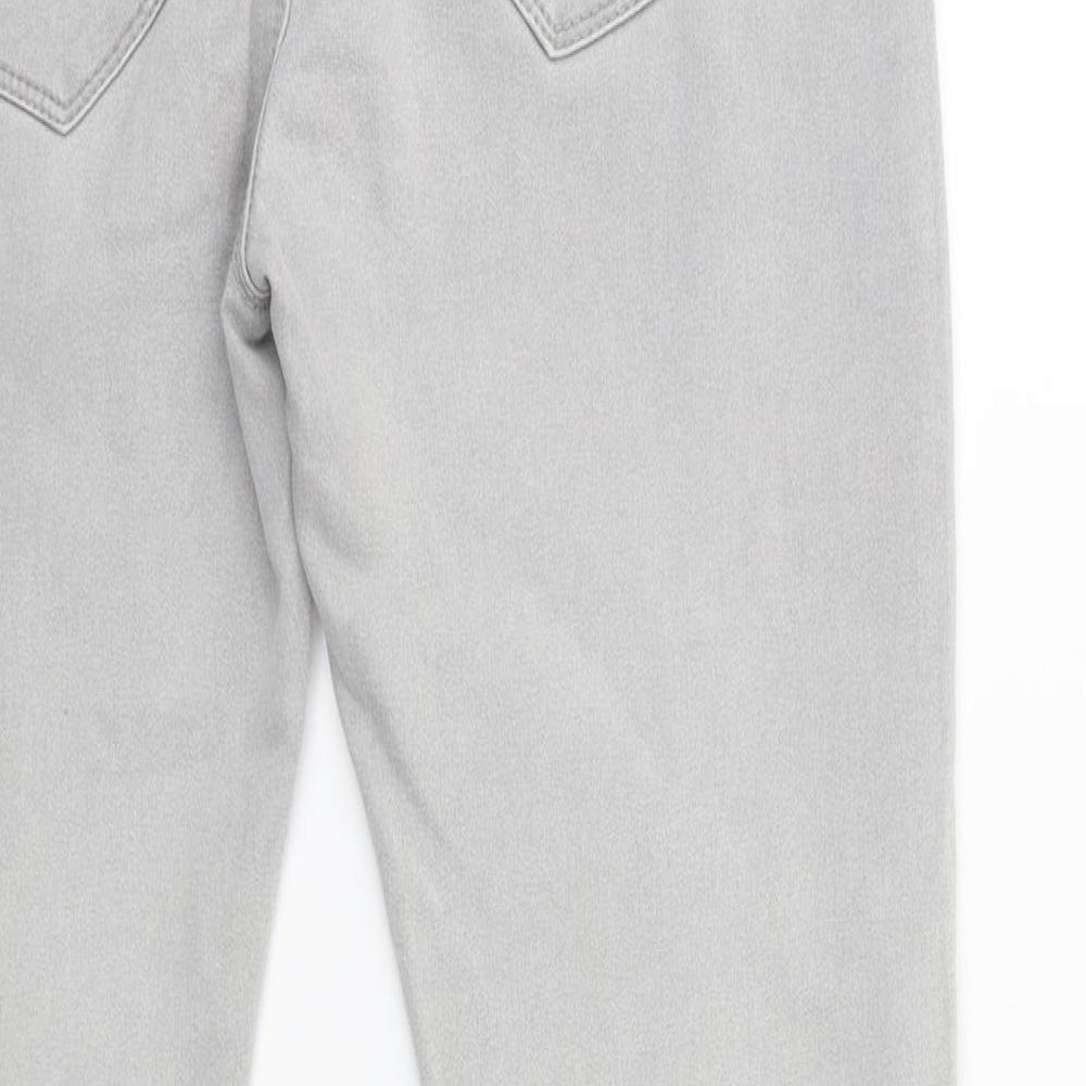 Denim & Co. Womens Grey Denim Jegging Jeans Size 8 L29 in