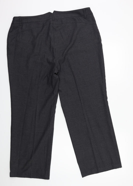 Olsen Womens Grey Trousers Size 20 L28 in