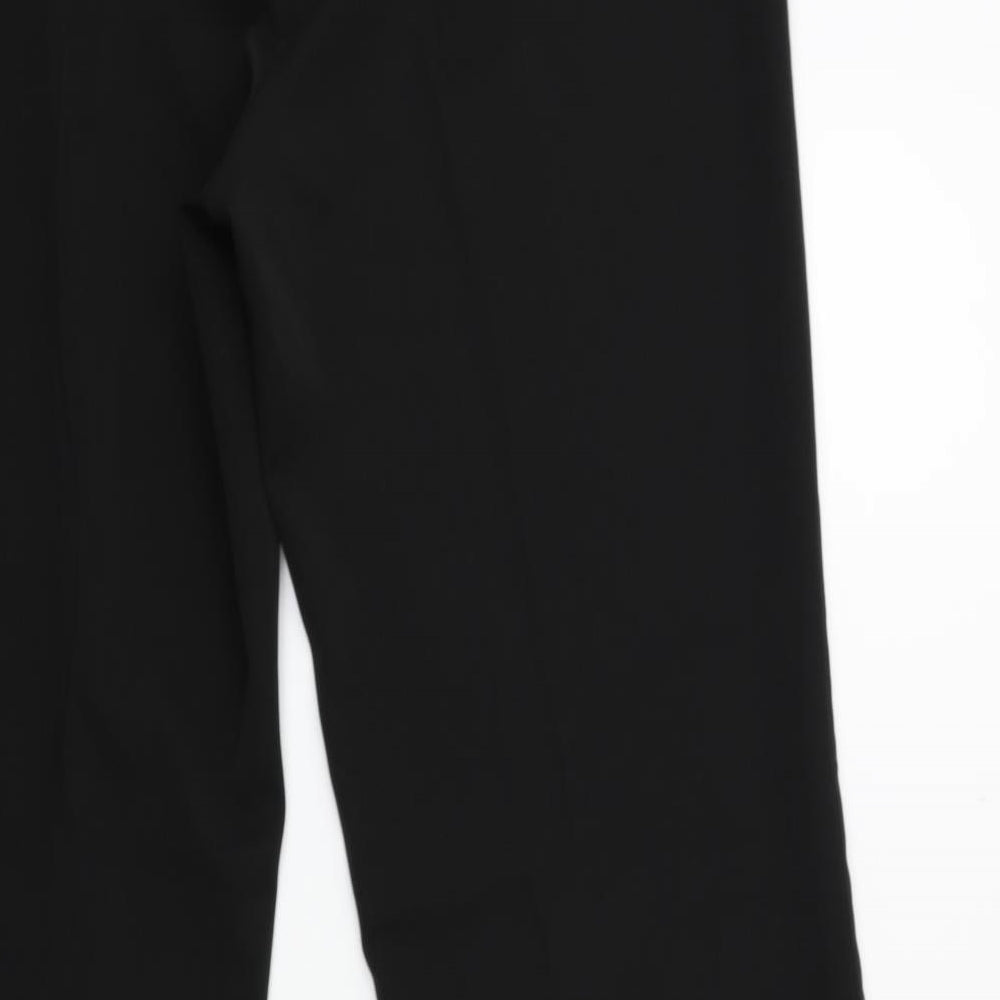 Womens UK Size 34 in Preworn Regular Fit Black Trousers