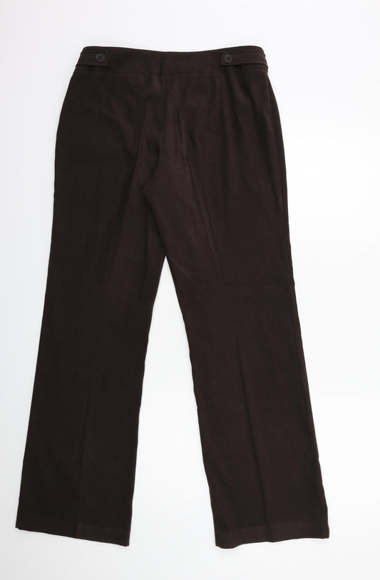 George Womens Brown Trousers Size 14 L31 in
