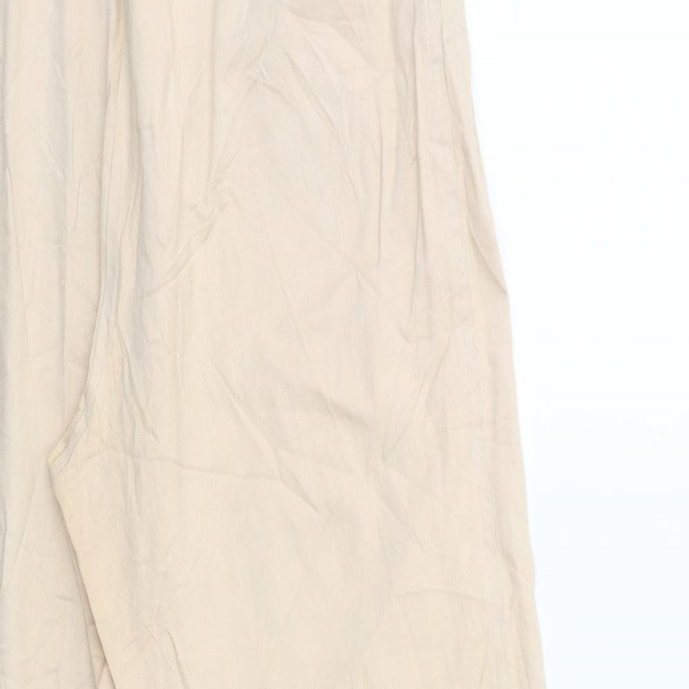 Womens UK Size 18 C&A Regular Fit Beige Trousers