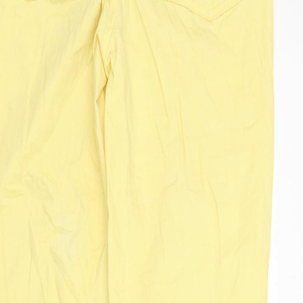 Gina Benotti Womens Yellow  Denim Straight Jeans Size 8 L28 in