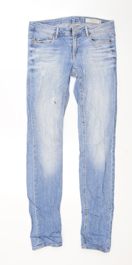 Womens UK Size 27 in EDC Regular Fit Skinny Blue Jeans