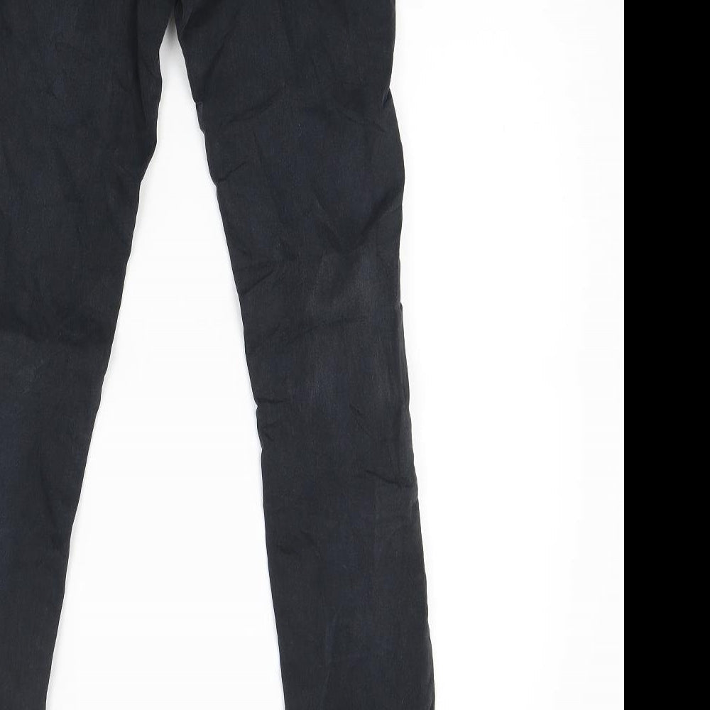 Womens UK Size 8 Divided Regular Fit Skinny Black Jeans