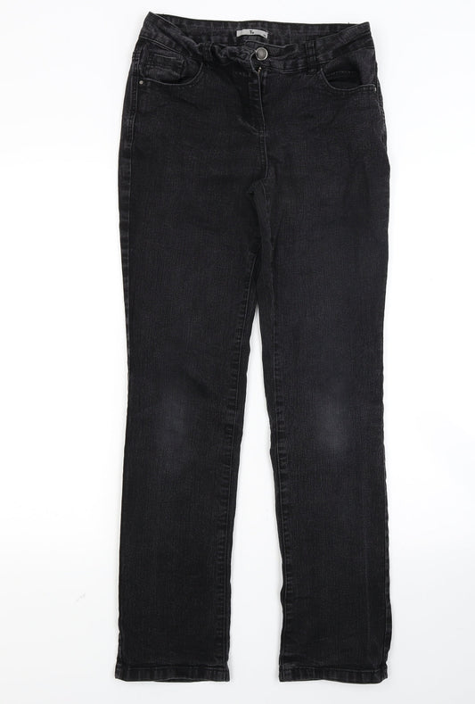 Tu Womens Black Denim Skinny Jeans Size 10 L27 in