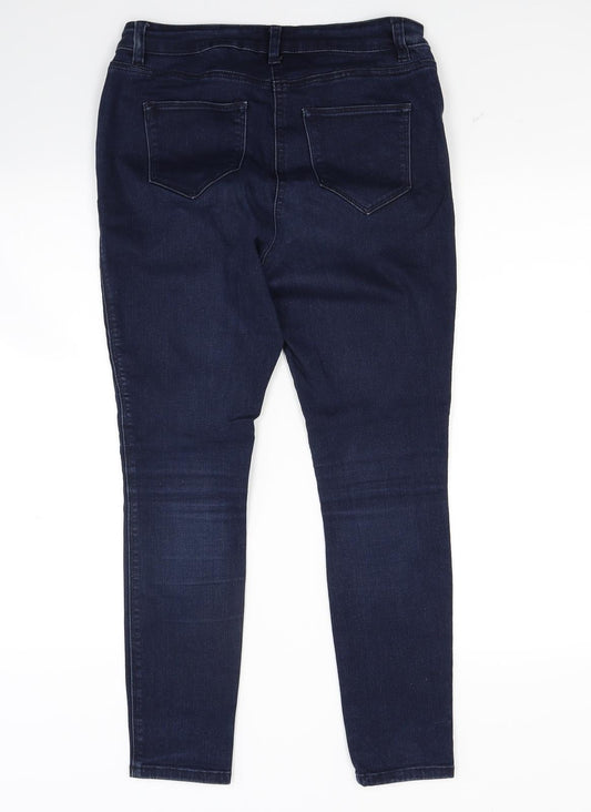 NEXT Womens Blue Denim Skinny Jeans Size 12 L25 in