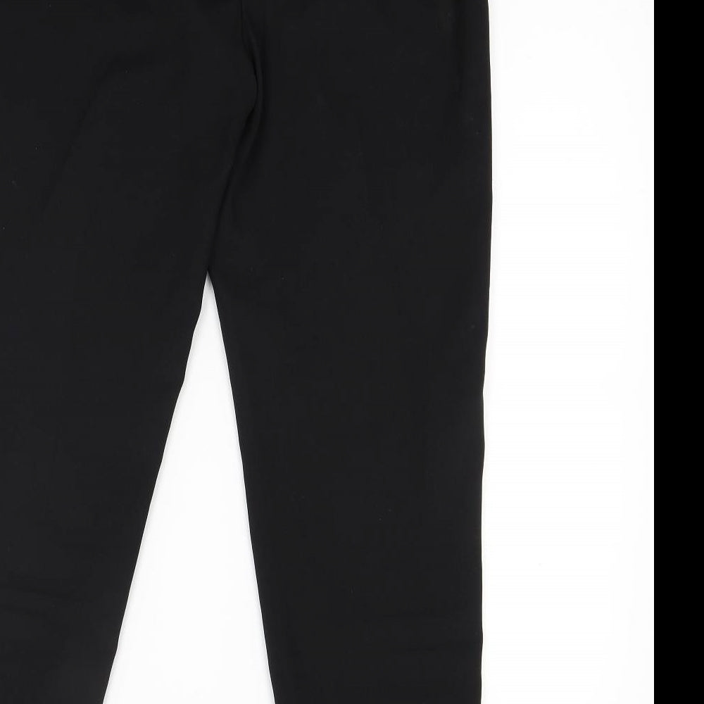 George Womens Black Trousers Size 12 L24 in