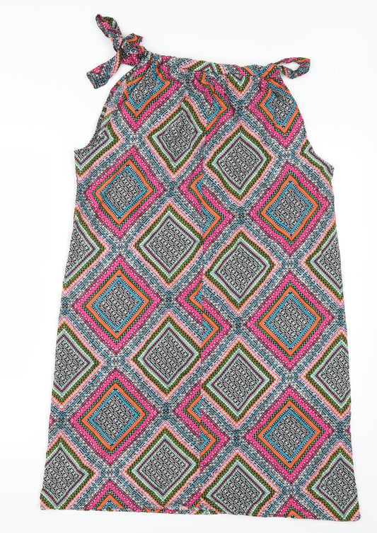 Pep & Co Womens Multicoloured Geometric Shift Size 8