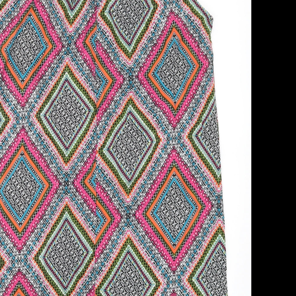 Pep & Co Womens Multicoloured Geometric Shift Size 8