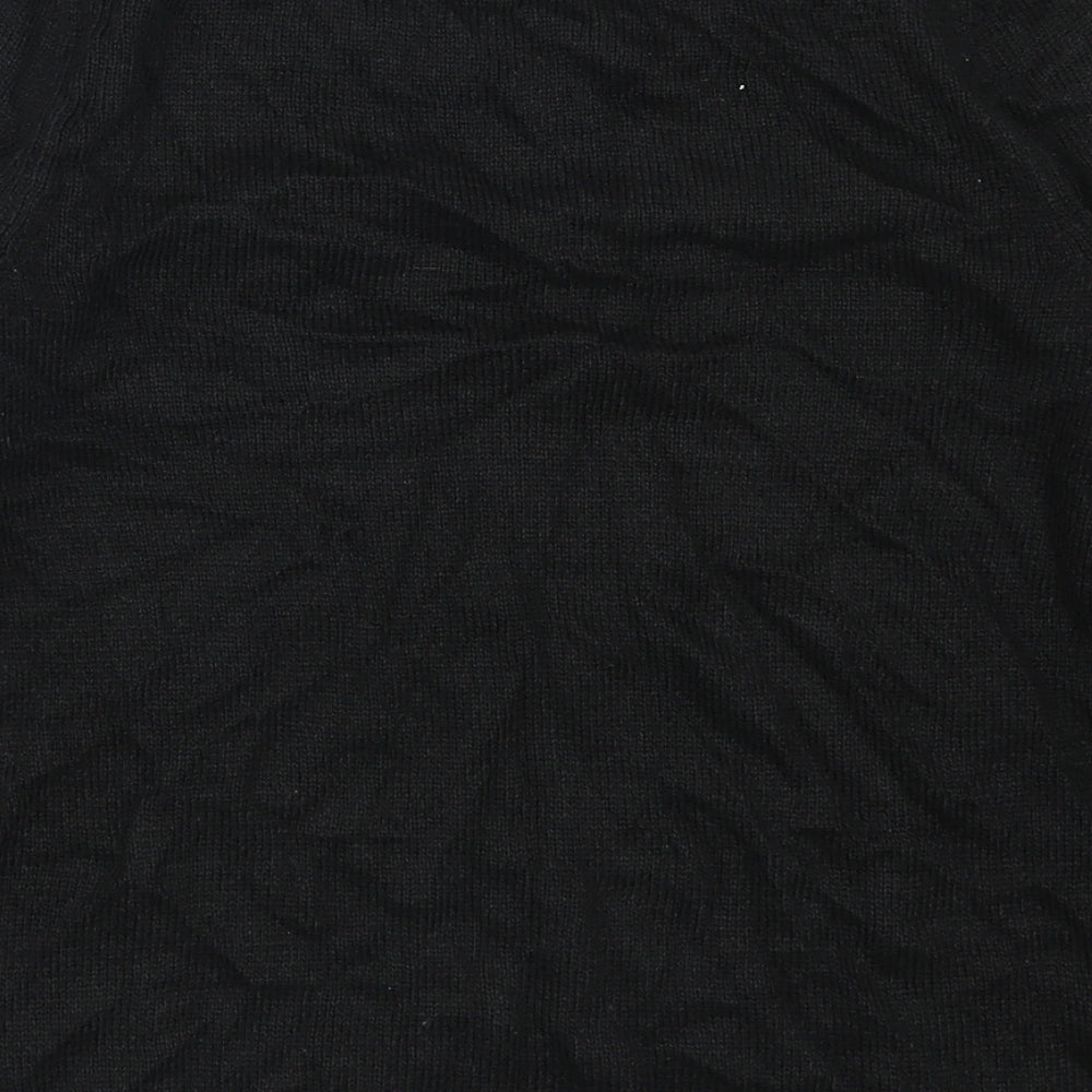Next Womens Black Striped Pullover Jumper Size 6