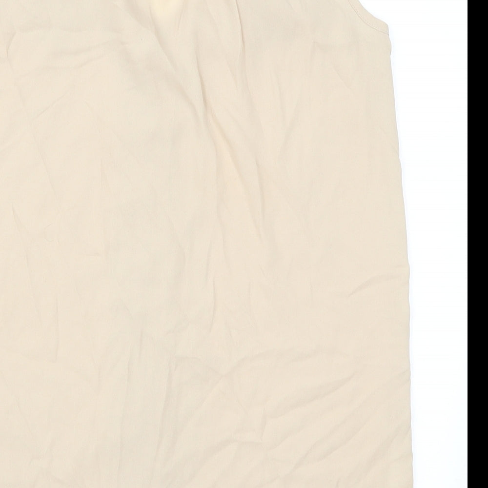 Womens UK Size 6 Atmosphere Beige Basic Tank
