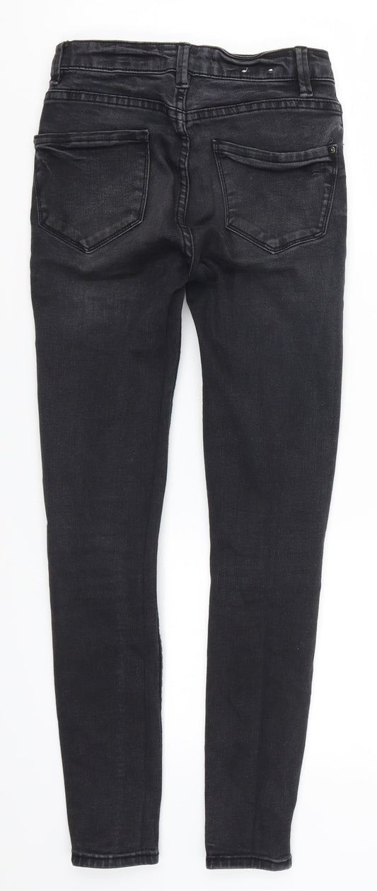 New Look Womens Grey  Denim Skinny Jeans Size 4 L25 in