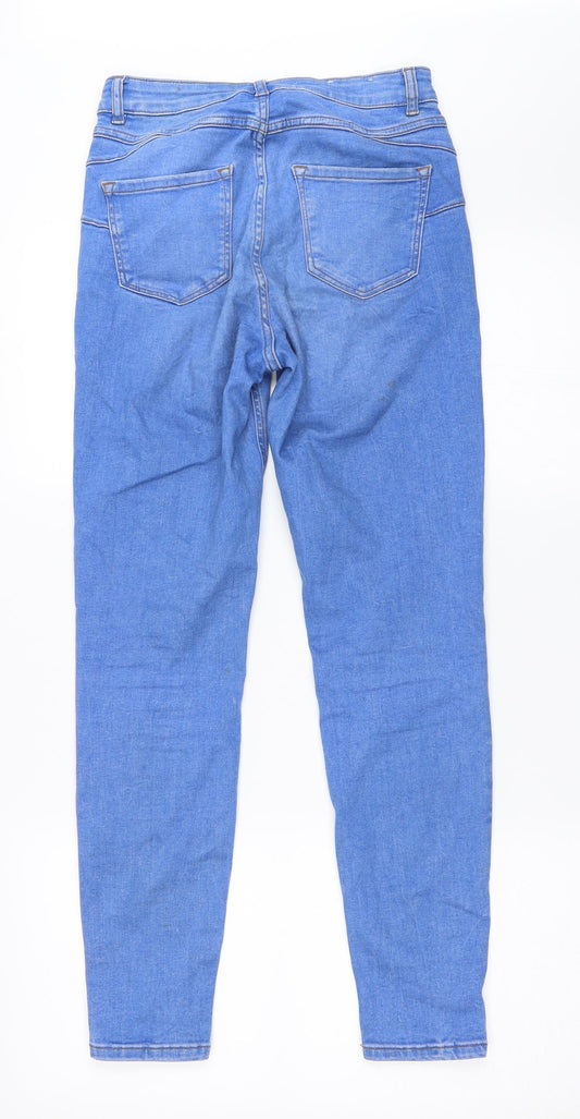 New Look Womens Blue  Denim Skinny Jeans Size 8 L27 in